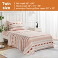 thumbnail image 2 of Floral Printed Sheet Set King Soft Microfiber Botanical Bed Sheets Extra Deep Pocket Pieces, 2 of 6