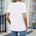 thumbnail image 5 of Womens Shirts Summer Basic Tops For Pack Tops Shirts For Trendy Casual Tshirts Shirts For Womens Tops, 5 of 7