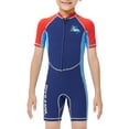 thumbnail image 1 of Naiovety Trajes de neopreno de 2MM, trajes de baño térmicos de secado rápido para niños, traje de neopreno de manga corta para niños y niñas, a la Deportes acuáticos azul marino XXL Naiovety OD003650-05, 1 of 1