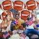 thumbnail image 3 of Globos de fútbol YOTHORN de 27 cm de aluminio para fiesta del Super Bowl, 6 unidades, 3 of 7
