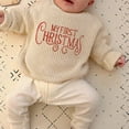 thumbnail image 2 of Toddler Baby Girl Boy Christmas Sweaters Knit Long Sleeve Crewneck Warm Pullover Sweatshirt Tops Cute Fall Winter Clothes, 2 of 7
