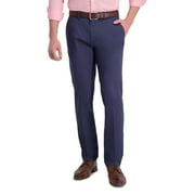 Men's Haggar® Iron Free Premium Khaki™ Slim-Straight Fit Flat Front Perfect Fit Waistband Casual Pant Color: Indigo Blue Size: 30X34