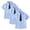 Blue, variant on HAOTAGS Toddler Boys 3PC Button-Up Shirts,Short - Sleeve School Uniform British Style with Tie Set White 6-7