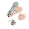 thumbnail image 3 of Unique Bargains Mini Suitcase Nail Clipper Kit 4-piece Set Pink, 3 of 6