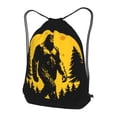 thumbnail image 3 of XMXT Unisex Drawstring Backpack for Women Men, Yellow Sasquatch Print Waterproof Gym Bag String Bags for Shopping Sport Travel, s, 3 of 8