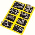 thumbnail image 1 of [Halloween] Nine-Ring Puzzle Intelligence Buckle Lock - Novelty & Gag Toy, Educational Metal Puzzle Game Set, Unlock Iron Chain Toy, Magic Party Toy, Intelligence Development, Problem-Solving, Critica, 1 of 5