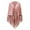 Pink, variant on YOUSNH Women Loose Suede Fringes Open Cape Poncho Scarf with Punch Pattern Graceful Fringes Dropshipping Shawl Women's Shawl Wraps Beige One Size