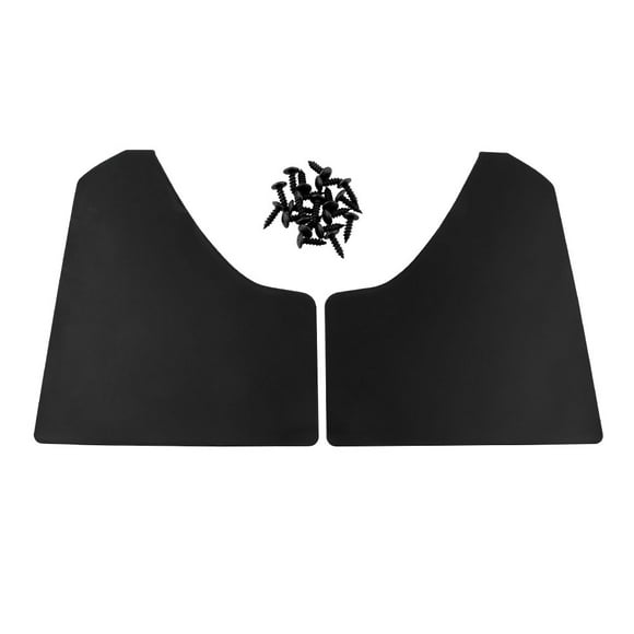 Mistaha Black Premium Car Tire Mudguards Set - Front and Rear Wheel Splash Guards Kit for Mud Protection - 2 Pieces Pack