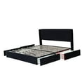 thumbnail image 5 of Upholstered 4 Drawers Storage Platform Bed,King Size,Black, 5 of 8