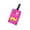 Red-RD-clearacne, variant on WWG PVC Luggage Tag Soft Rubber Hanging Tag Boarding Card Sleeve Travel Accessories with Strap for Suitcase Backpack