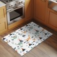 thumbnail image 2 of Cute Dinosaurs Front Door Rugs 2x3 ft Lovely Yellow Green Cartoon Animals Volcano Tree Cloud Small Rug for Entryway Non Slip Washable Bathroom Door Mat Absorbent Floor Mat for Indoor Entrance, 2 of 9