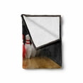 thumbnail image 2 of Bowling Party Soft Flannel Fleece Blanket, Alley with Red Skittle in Center Target Score Winning Competition, Cozy Plush for Indoor and Outdoor Use, 50" x 70", Pale Brown Red White, by Ambesonne, 2 of 6