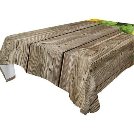 

Hyjoy Daisy Flower Tablecloth Waterproof Washable Polyester Square Table Cover Durable Tablecloth for Kitchen Dining Table Party Decor (54 X 72 Inch)