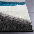 thumbnail image 3 of SAFAVIEH Hollywood Dalton Abstract Area Rug, Grey/Turquoise, 5'3" x 7'6", 3 of 10