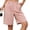 BZ26_Pink, variant on Shorts for Women Dressy Casual High Waisted Wide Leg Pleated Shorts with Pockets Elastic Waist Knee Length Pants Khaki 2XL