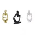 thumbnail image 1 of Figura pensador abstracto,Escultura de la estatua de la estatuilla del pensador abstracto,Decoración del hogar Estante de oficina Decoración de personajes Arte,Artesanía de adornos de, 1 of 7