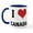 White/Navy Inside, variant on CafePress - I Love Canada Mug - 11 oz Ceramic Mug - Novelty Coffee Tea Cup