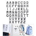 thumbnail image 3 of Parches de letras Hugo s de alfabeto A-Z para planchar 52 piezas negro, 3 of 10