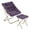 Purple, variant on HHBEAUTY Folding Saucer Chair with Ottoman for Adults Comfy Lounge Reading Seat Accent Chair Faux Fur Lazy Seating with Thick Padded Metal Frame for Bedroom Living Room Small Space (Purple)