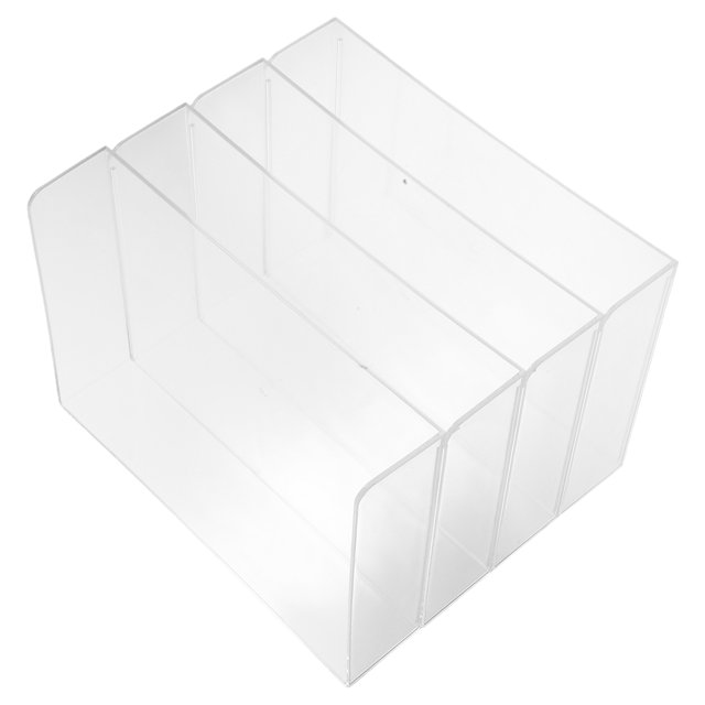 unbranded 1Jgo Apilable De Acrílico Transparente Para Oficina Y Almacenamiento De Escritorio