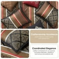 thumbnail image 6 of Nanshing Markus 7 Piece Traditional Damask Comforter Set, Red, King, 6 of 7