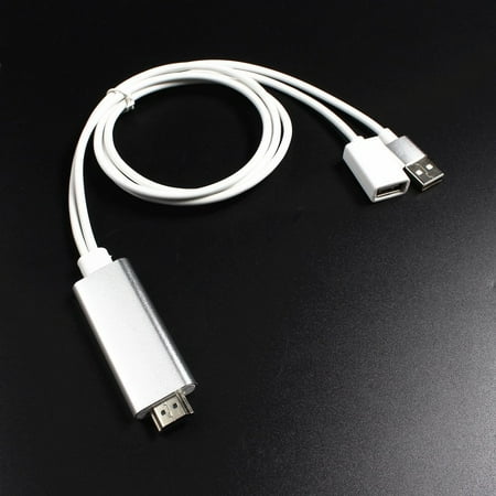 8 Pin to HDMI Cable HDTV TV Digital AV Adapter USB HDMI 1080P Smart