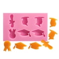 thumbnail image 3 of Joernso Cake Mold Exquisite Doctorial Hat Pattern Silicone DIY Multifunctional 3D Craft Mould For Graduation Season, 3 of 8