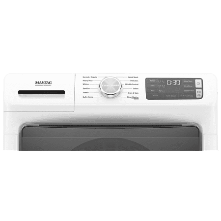 Maytag - 4.8 Cu. Ft. High Efficiency Stackable Front Load Washer with Steam and Fresh Hold - White