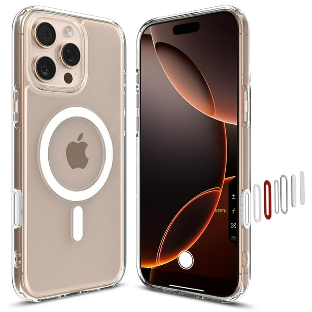 Funda Spigen Ultra Hybrid T MagFit para iPhone 16 Pro Max, color blanco
