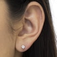 thumbnail image 6 of 14k White Gold 1ct. TDW Solitaire Diamond Stud Earrings (I-J,I1-I2), 6 of 7