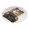 thumbnail image 2 of Bingfone Christmas Tree Skirt Mat Christmas Decoration Interior 48"-Cat Holding Mugshot Sign, 2 of 8