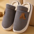 thumbnail image 2 of Vedolay House Slippers for Men Cozy Home Slippers Winter House Shoes Indoor Outdoor Grey,40, 2 of 5
