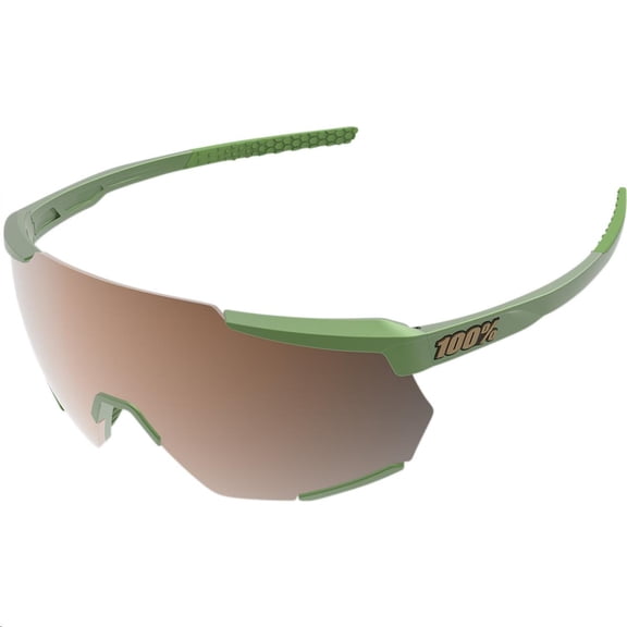 100% Racetrap Sunglasses (One Size Fits All, Matte Metallic Viperidae/Bronze Mirror Lens)