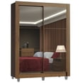 thumbnail image 1 of Ropero Closet Madesa Denver 2 Puertas Corredizas con Espejo con Pies Marrón, 1 of 5