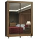 thumbnail image 1 of Ropero Closet Madesa Denver 2 Puertas Corredizas con Espejo con Pies Marrón, 1 of 5