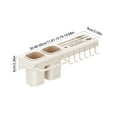 thumbnail image 3 of Clearance!Wall Mounted No Punch Knife Rack Organizer-Multi Functional Kitchen Shelf for Knives & Chopsticks | Space Saving Cylinder Design, 3 of 6
