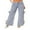 Light Blue, variant on Michellecmm Women Wide Leg Denim Pants Casual Cute Bow Loose Cargo Jeans Trousers for Work Office Streetwear