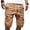 Khaki, variant on Babysbule Mens Shorts Men's Sport Pure Color Bandage Casual Loose Sweatpants Drawstring Shorts Pants
