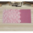 thumbnail image 1 of Ocean Decorative Rug, Sea Waves Illustration Features Liquid Ocean Motion Water Tides Image Art, Quality Carpet for Bedroom Dorm and Living Room, 6 Sizes, Pink Rose, by Ambesonne, 1 of 1