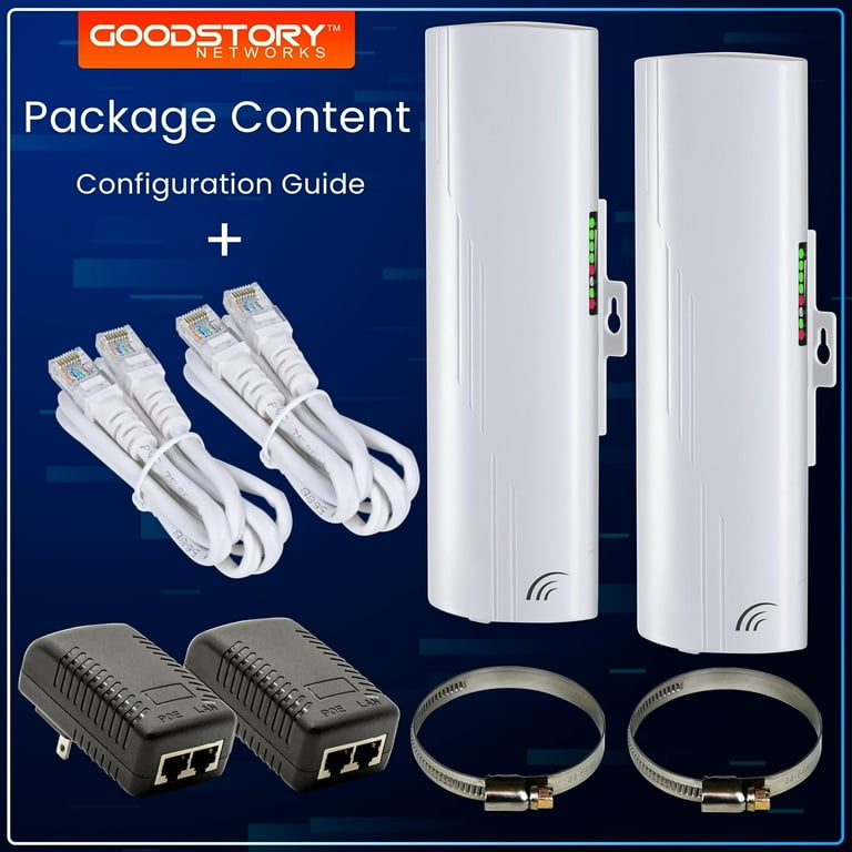 Outdoor WiFi 5G Kit - P2P 1000Mbps, Network Expansion, Pre Outdoor WiFi 5G Kit - P2P 1000Mbps, Network Expansion, Pre