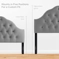 thumbnail image 5 of Modway Sovereign Full Diamond Tufted Performance Velvet Headboard in Gray, 5 of 7