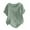 Green, variant on Womens Summer Casual Color Round Neck Short Sleeve Tops Buttons Blouses