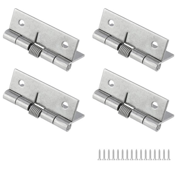 Bisagra de resorte autoabertura Rannb de acero inoxidable de 5 cm, paquete de 4