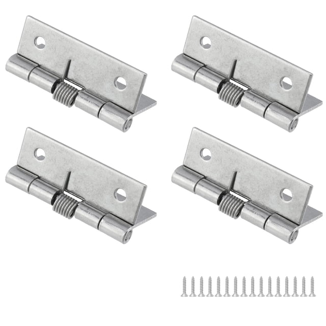 Bisagra de resorte autoabertura Rannb de acero inoxidable de 5 cm, paquete de 4
