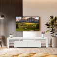 thumbnail image 5 of Ktaxon Modern LED TV Stand for up to 80'' TVs, Unit Cabinet Stand with 2-Drawers, White, 5 of 8