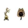 thumbnail image 1 of Figura de escritorio,Estante con estatua de caballo para escritorio,oficina y decoración del hogar,Figura decorativa de resina para escritorio,decoración del hogar,Reloj de pared,Reloj de, 1 of 8