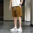 thumbnail image 4 of Pantalones cortos de gran tamaño para hombre, pantalones de verano de cinco puntos para hombre, pantalones holgados informales americanos para niño, 4 of 4