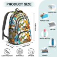 thumbnail image 5 of Butterfly Colorful Insect Pattern Cute School Backpack Bag with Padded Back and Adjustable Shoulder Straps 16.9 X 12.6 X 5.9 Inches, 5 of 5