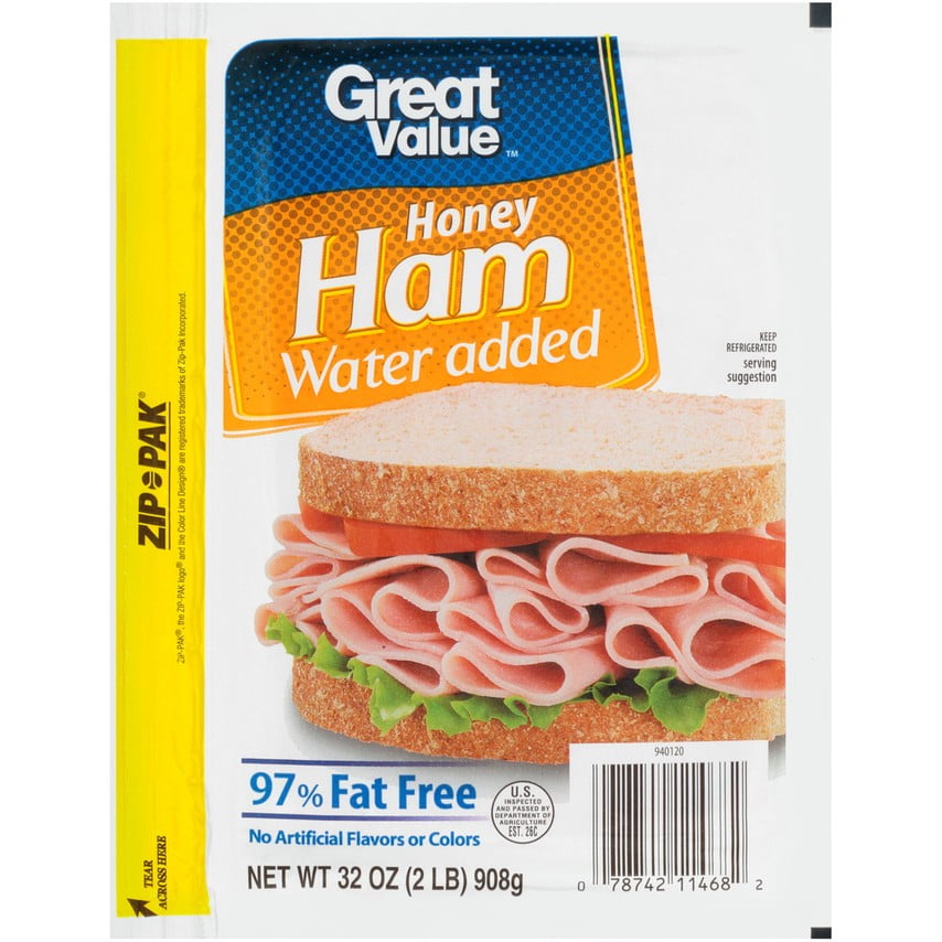 Great Value 97 FatFree Honey Ham, 32 Oz.