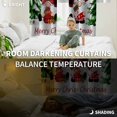 thumbnail image 3 of Fsddascl Red Black Plaid Christmas Blackout Curtains for Bedroom/Living Room, Thermal Insulated Kitchen Curtains, Xmas Gnomes Tree Snowflake Winter Grommet Darkening Window Treatment Drapes 52"x72"x2, 3 of 6